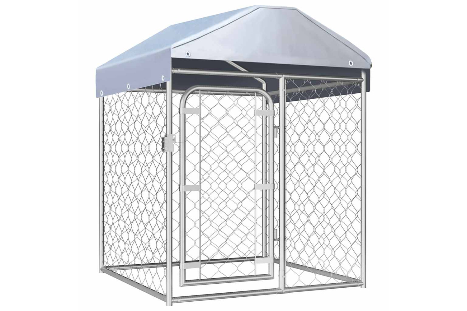 Vidaxl Outdoor Dog Kennel With Roof 100x100x125 Cm