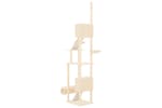 Vidaxl 171612 Floor To Ceiling Cat Tree Cream 277-303 Cm