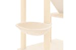 Vidaxl 171612 Floor To Ceiling Cat Tree Cream 277-303 Cm