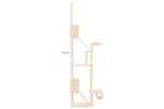 Vidaxl 171612 Floor To Ceiling Cat Tree Cream 277-303 Cm