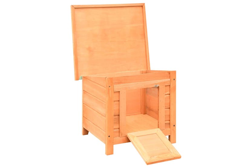 Vidaxl 170640 Cat House Solid Pine & Fir Wood 50x46x43.5 Cm