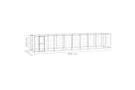 Vidaxl 3082301 Outdoor Dog Kennel Steel 21.78 M2