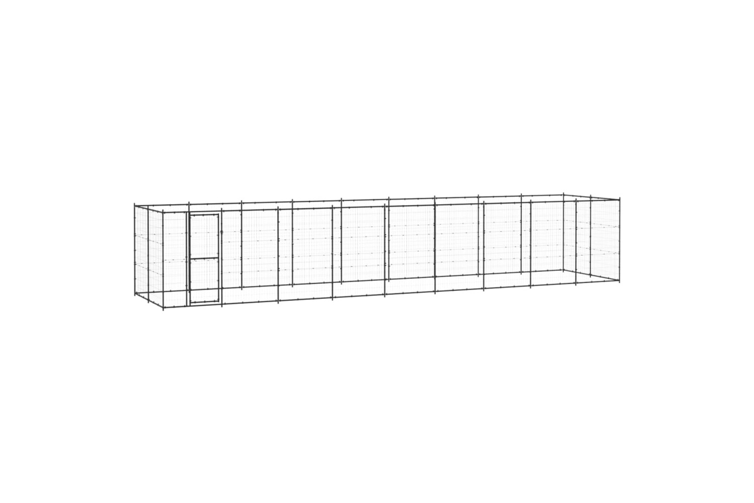 vidaXL 3082301 Outdoor Dog Kennel Steel 21.78 M2