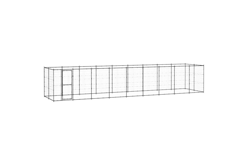 Vidaxl 3082301 Outdoor Dog Kennel Steel 21.78 M2