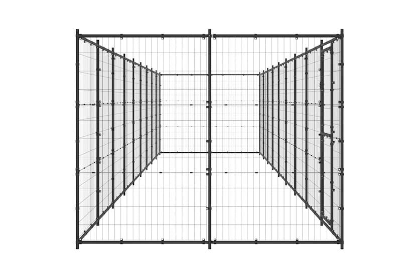 Vidaxl 3082301 Outdoor Dog Kennel Steel 21.78 M2