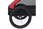 Vidaxl 92594 Pet Bike Trailer Red And Black