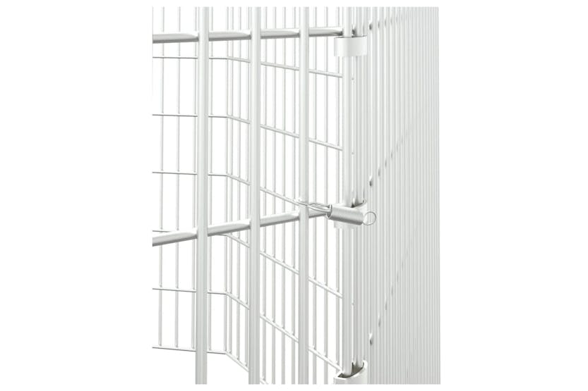 Vidaxl 171578 8-panel Rabbit Cage 54x80 Cm Galvanised Iron