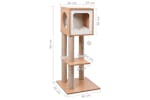 Vidaxl 170927 Cat Tree With Sisal Scratching Mat 90 Cm