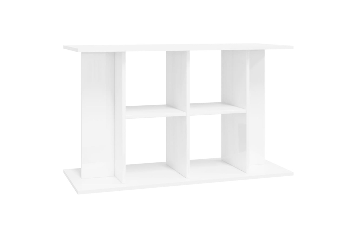 vidaXL 833585 Aquarium Stand High Gloss White 100x40x60cm Engineered Wood