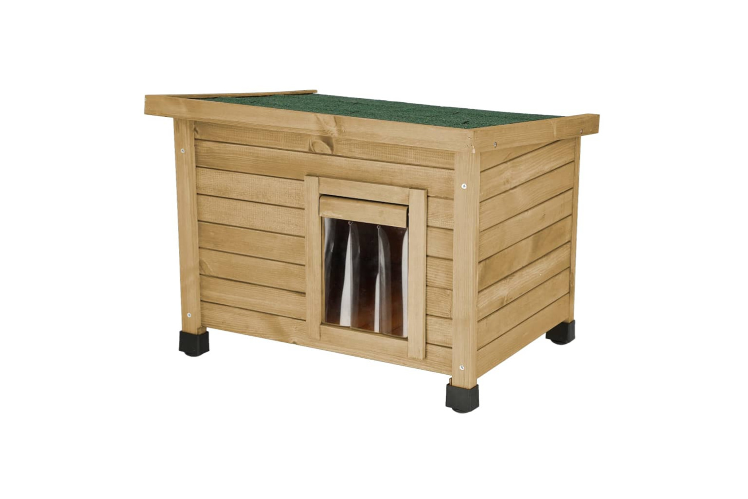 Kerbl 445272 Cat House Rustica 57x45x43 Cm Brown And Green