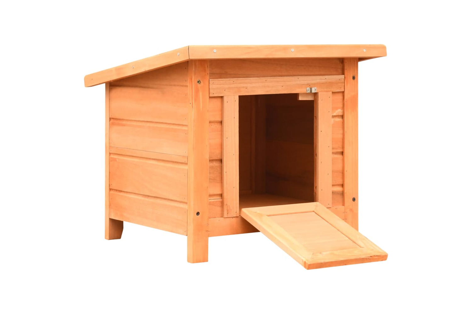 vidaXL 170640 Cat House Solid Pine & Fir Wood 50x46x43.5cm