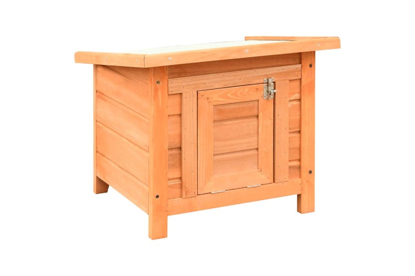 Vidaxl 170640 Cat House Solid Pine & Fir Wood 50x46x43.5 Cm