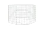 Vidaxl 171578 8-panel Rabbit Cage 54x80 Cm Galvanised Iron