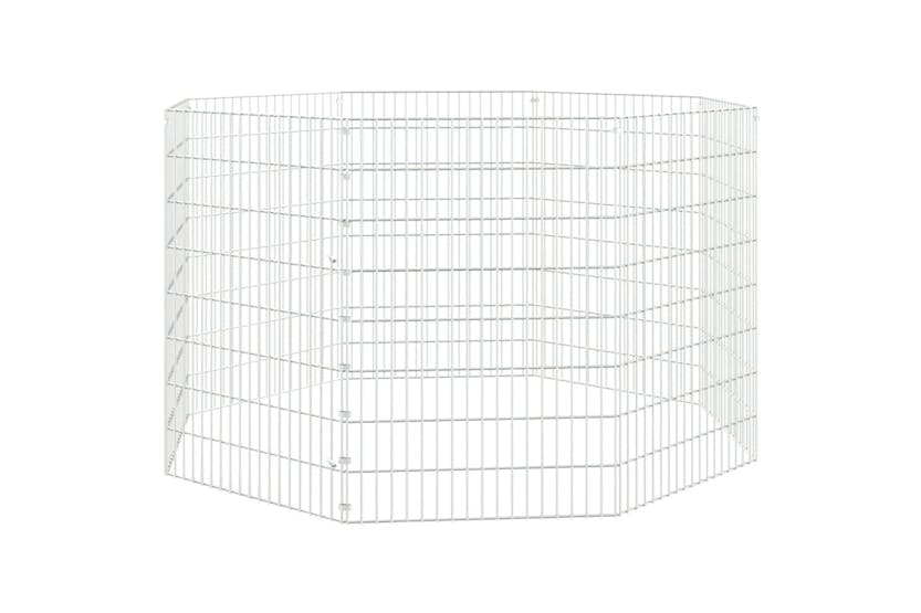 Vidaxl 171578 8-panel Rabbit Cage 54x80 Cm Galvanised Iron