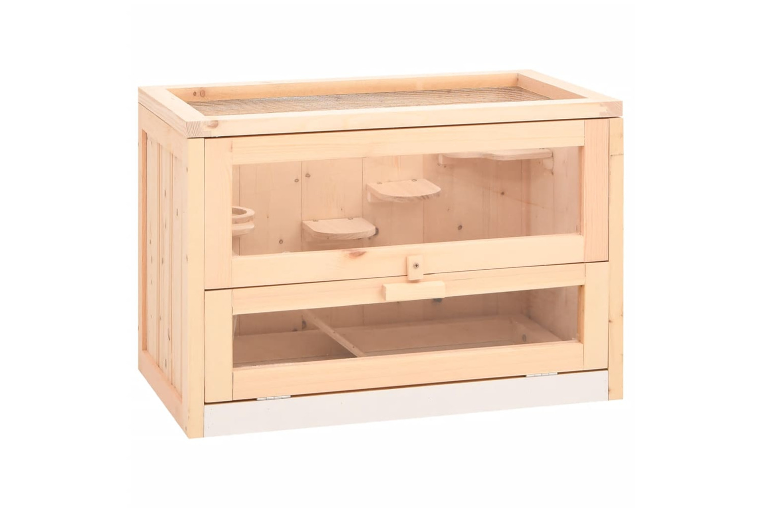 vidaXL 172378 Hamster Cage 60x35.5x42cm Solid Wood Fir