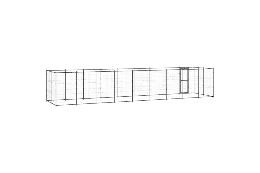 Vidaxl 3082301 Outdoor Dog Kennel Steel 21.78 M2