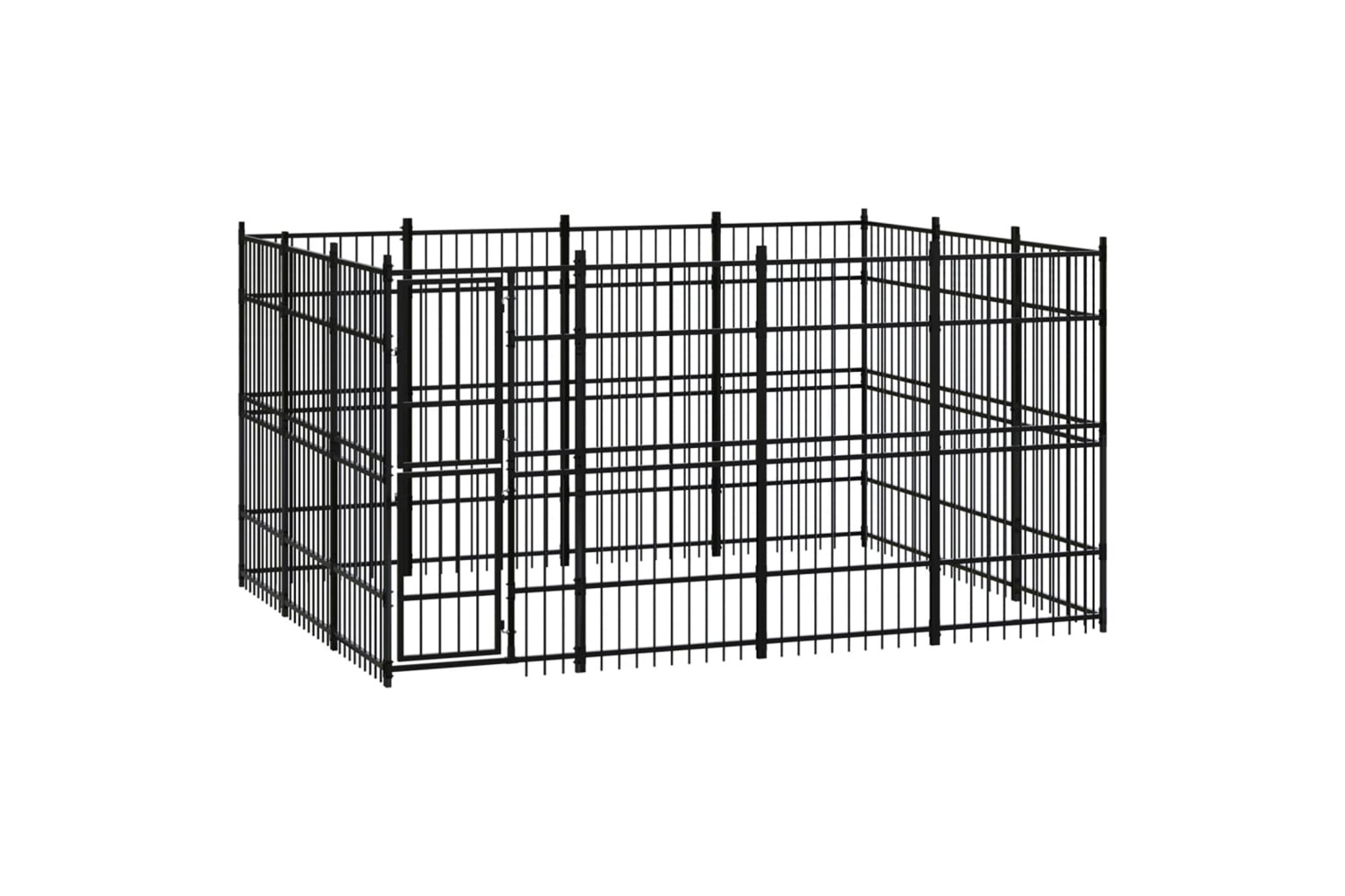 vidaXL 3097975 Outdoor Dog Kennel Steel 11.06 M2