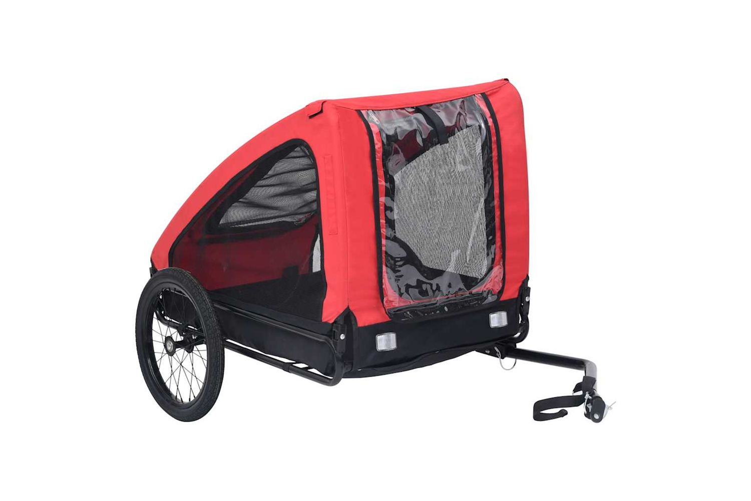 Vidaxl Pet Bike Trailer Red And Black