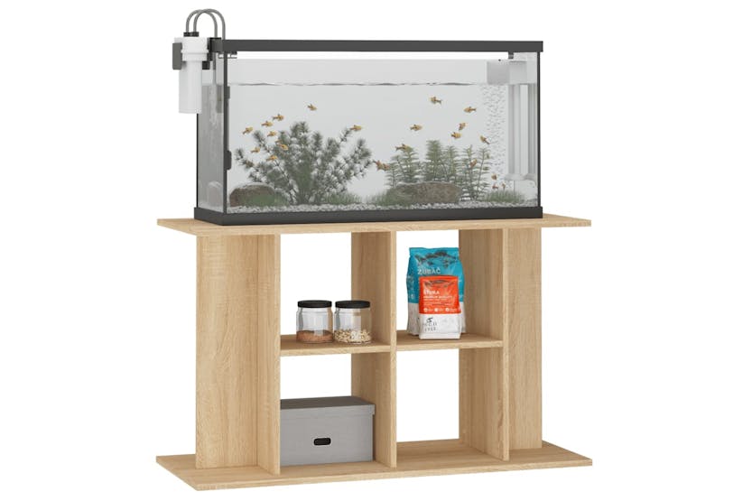 Vidaxl 833586 Aquarium Stand Sonoma Oak 100x40x60 Cm Engineered Wood