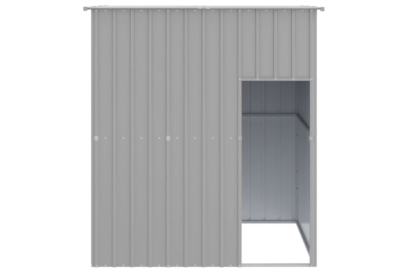 Vidaxl 172364 Dog House With Roof Light Grey 165x153x181 Cm Galvanised Steel