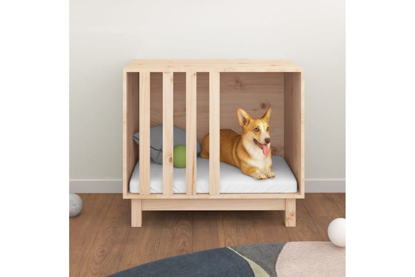 Vidaxl 822481 Dog House 70x50x62 Cm Solid Wood Pine