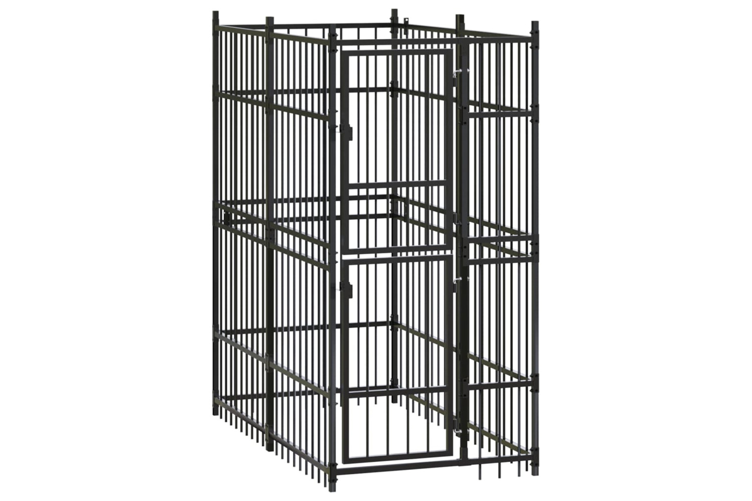 vidaXL 171472 Outdoor Dog Kennel Steel 1.84 M2