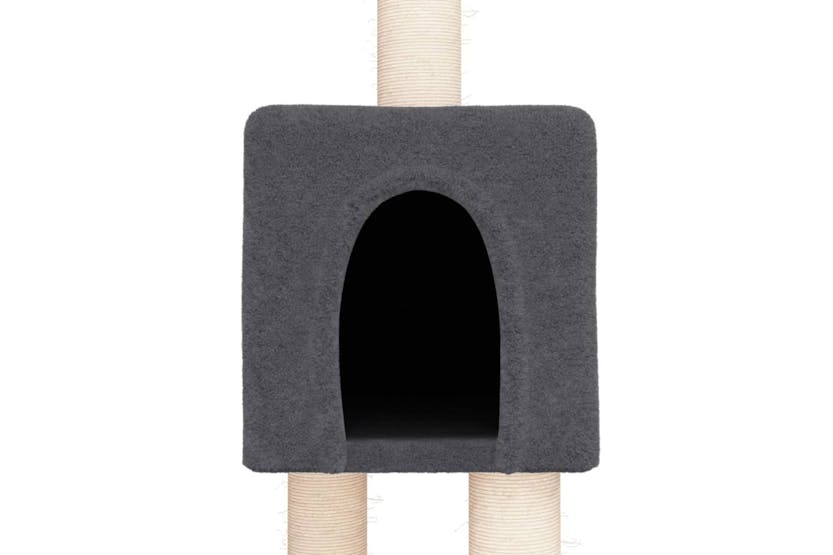 Vidaxl 171716 Floor To Ceiling Cat Tree Dark Grey 268.5-294.5 Cm