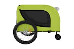 Vidaxl 94032 Pet Bike Trailer Green And Black Oxford Fabric And Iron
