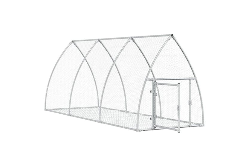 Vidaxl 3281528 Rabbit Cage Silver 300x105x120 Cm Galvanised Steel