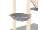 Vidaxl 171613 Floor To Ceiling Cat Tree Light Grey 277-303 Cm