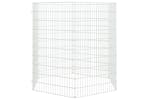 Vidaxl 171581 6-panel Rabbit Cage 54x100 Cm Galvanised Iron