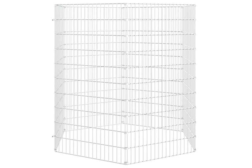 Vidaxl 171581 6-panel Rabbit Cage 54x100 Cm Galvanised Iron