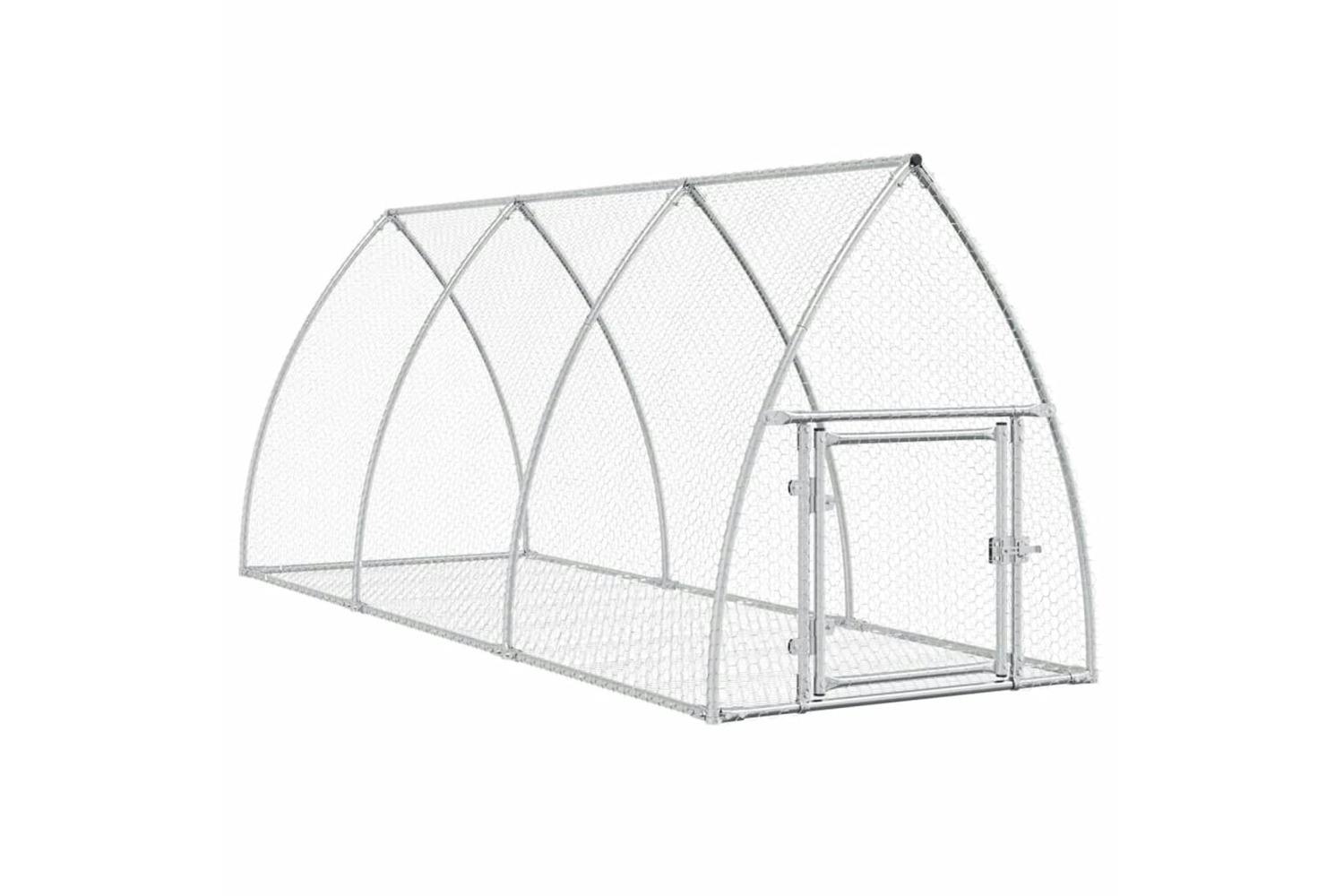 Vidaxl 3281528 Rabbit Cage Silver 300x105x120 Cm Galvanised Steel