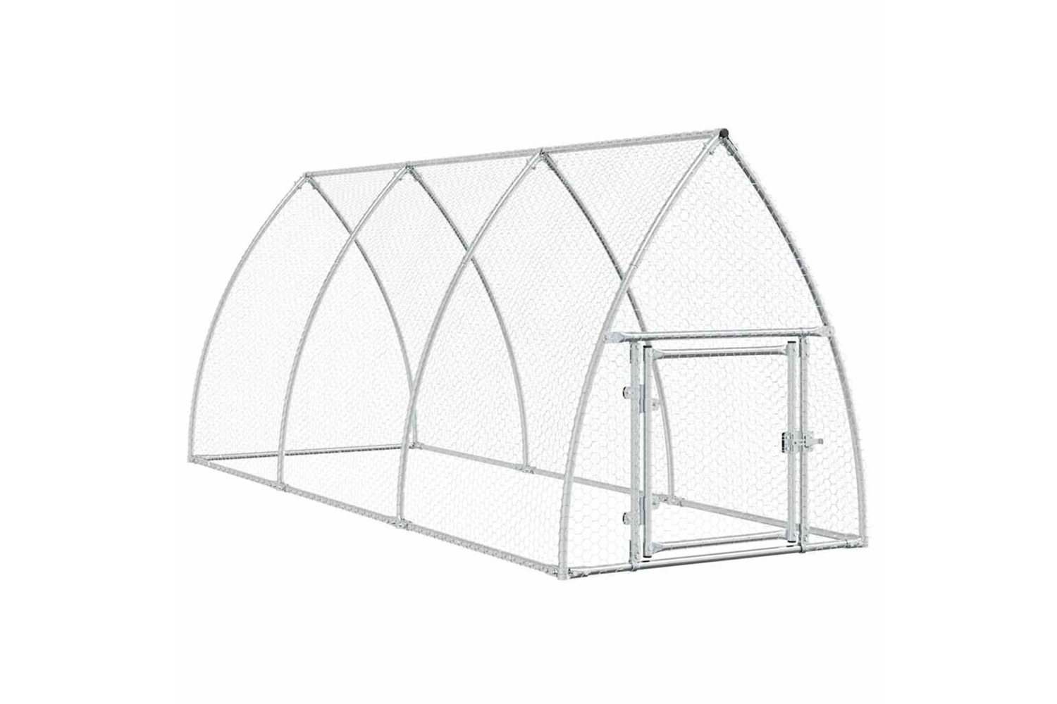 Vidaxl Chicken Cage Silver 300x105x120 Cm Galvanised Steel