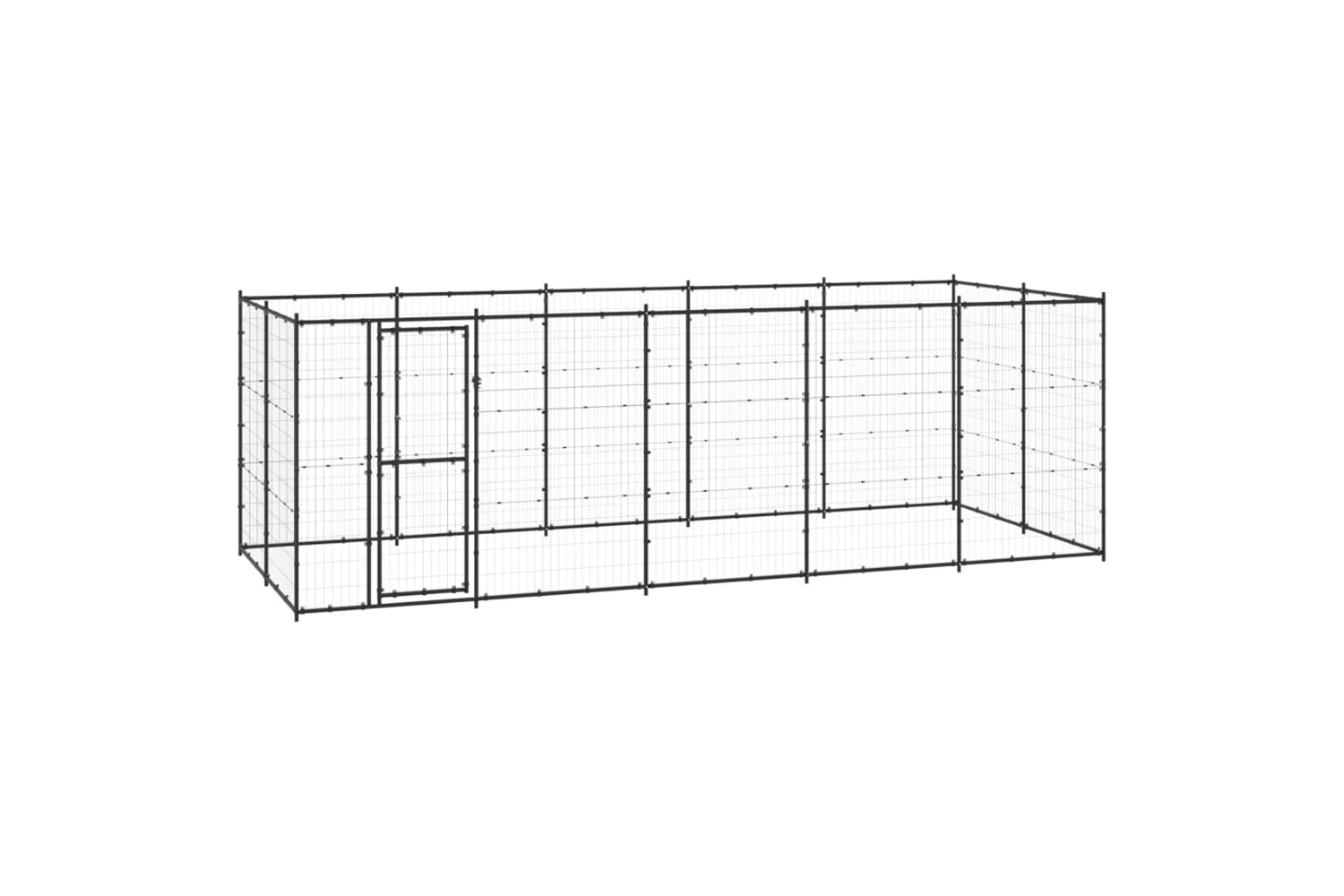 vidaXL 3082299 Outdoor Dog Kennel Steel 12.1 M2