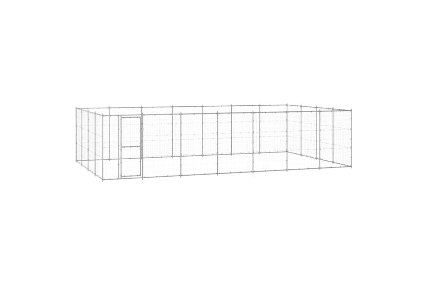 Vidaxl 3082320 Outdoor Dog Kennel Galvanised Steel 33.88 M2