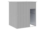 Vidaxl 172364 Dog House With Roof Light Grey 165x153x181 Cm Galvanised Steel