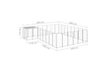 Vidaxl 3082233 Dog Kennel Silver 15.73 M2 Steel