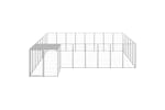 Vidaxl 3082233 Dog Kennel Silver 15.73 M2 Steel