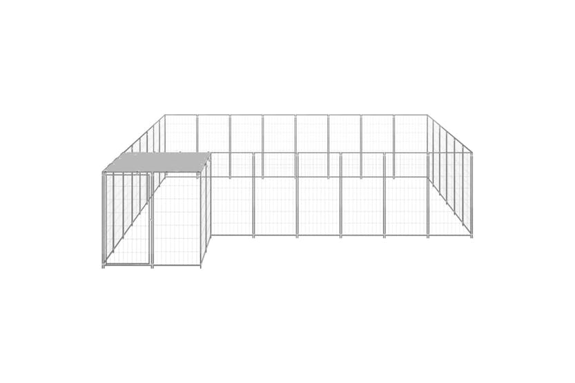 Vidaxl 3082233 Dog Kennel Silver 15.73 M2 Steel