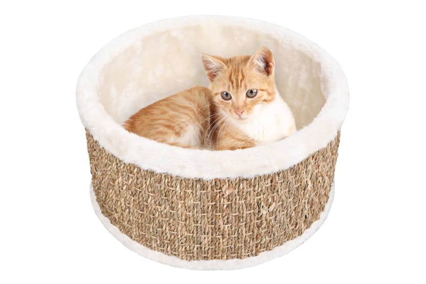 Vidaxl 170974 Round Cat Basket 36 Cm Seagrass