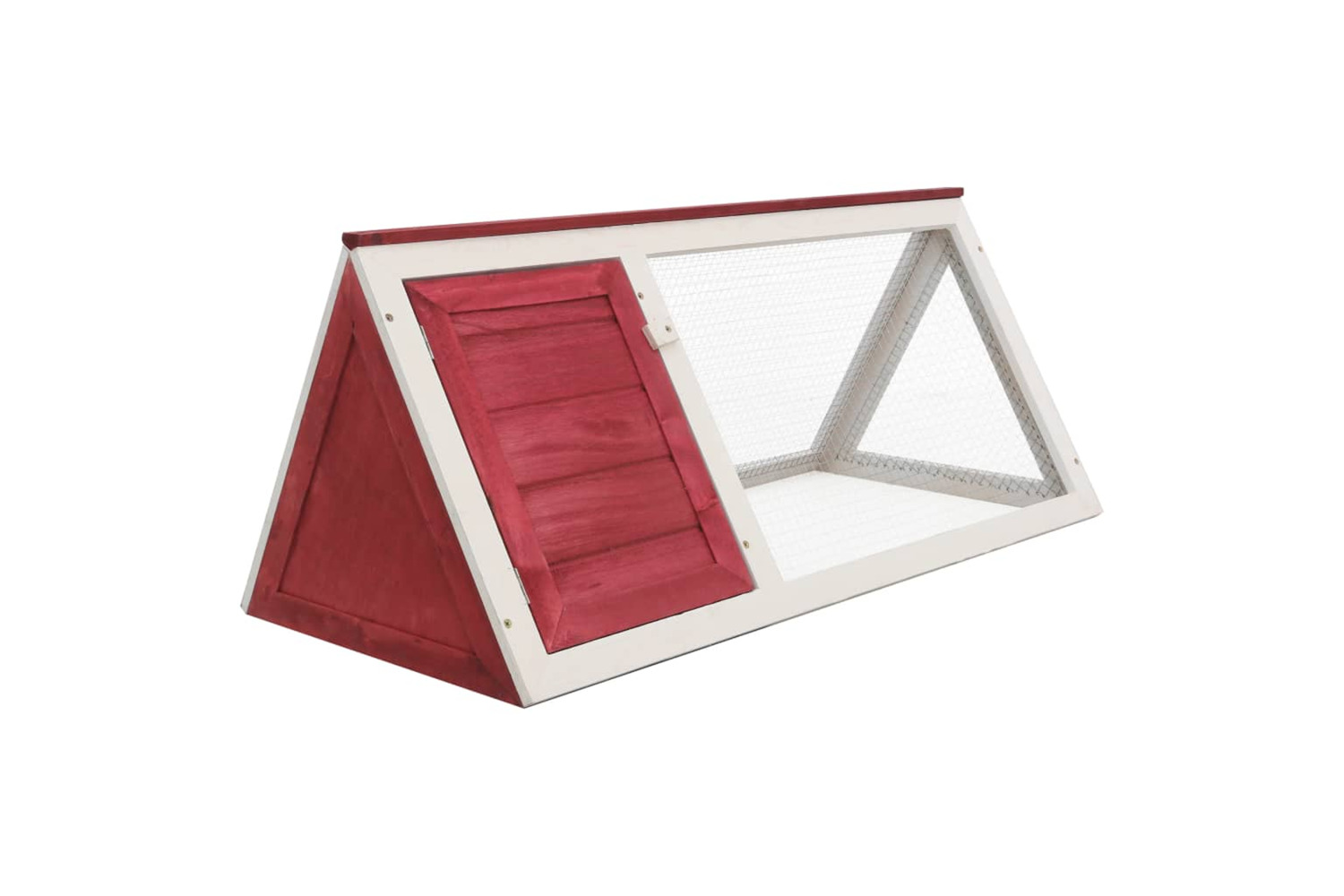 vidaXL 170854 Animal Rabbit Cage Red Wood