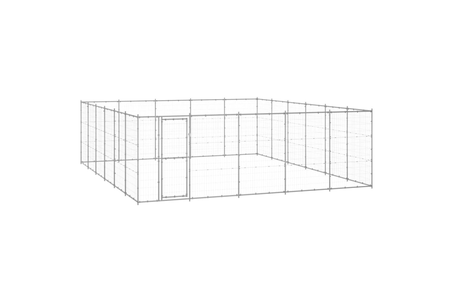 vidaXL 3082329 Outdoor Dog Kennel Galvanised Steel 36.3 M2
