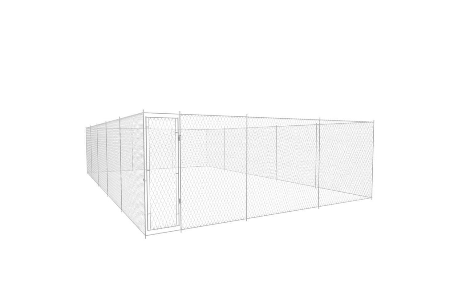 Vidaxl Outdoor Dog Kennel Galvanised Steel 950x570x185 Cm