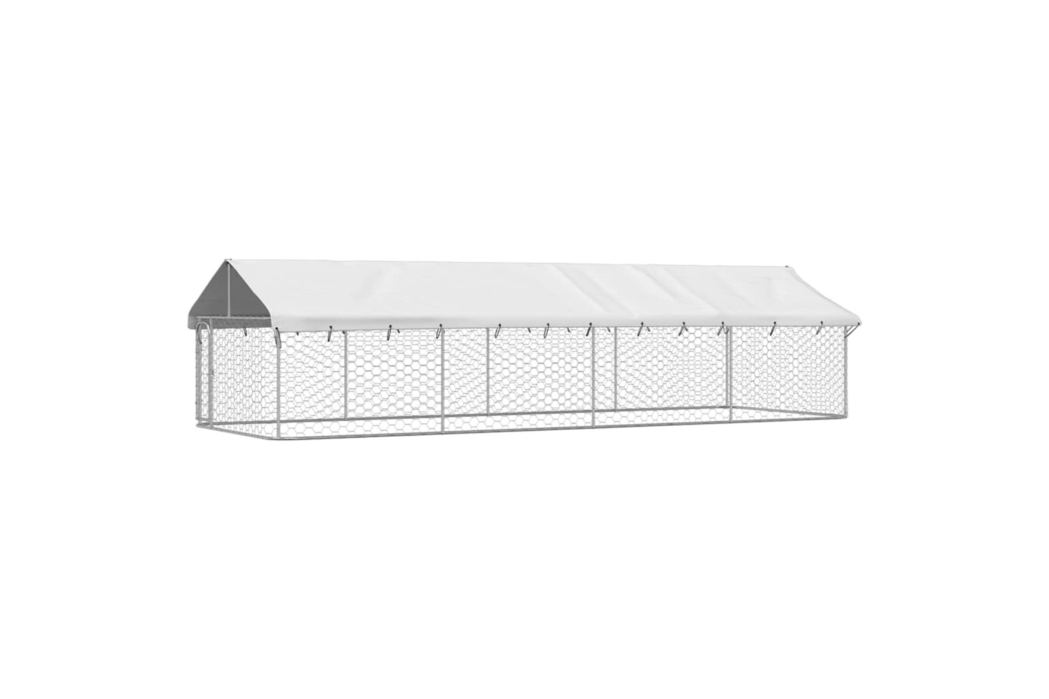 Vidaxl Outdoor Dog Kennel With Roof 600x200x150 Cm