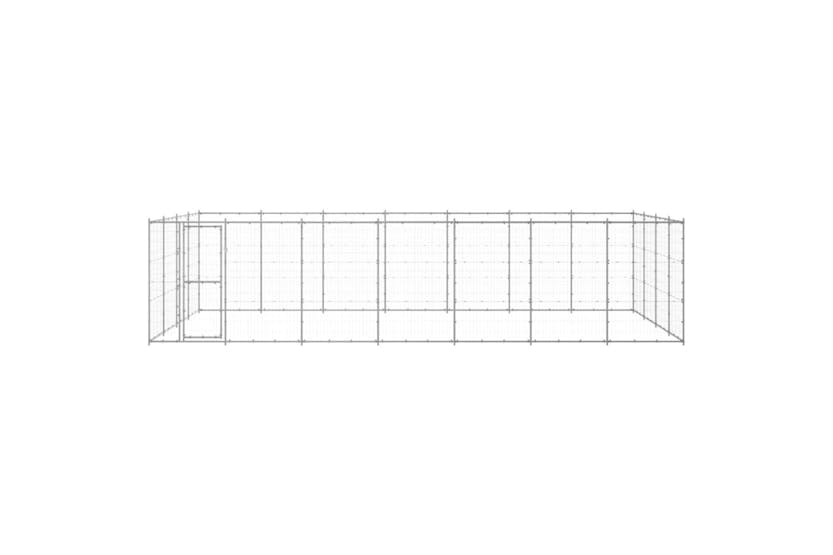 Vidaxl 3082320 Outdoor Dog Kennel Galvanised Steel 33.88 M2