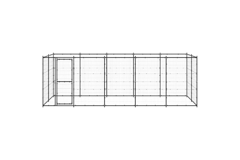 Vidaxl 3082299 Outdoor Dog Kennel Steel 12.1 M2