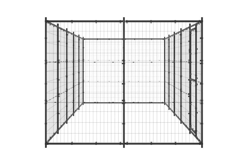 Vidaxl 3082299 Outdoor Dog Kennel Steel 12.1 M2