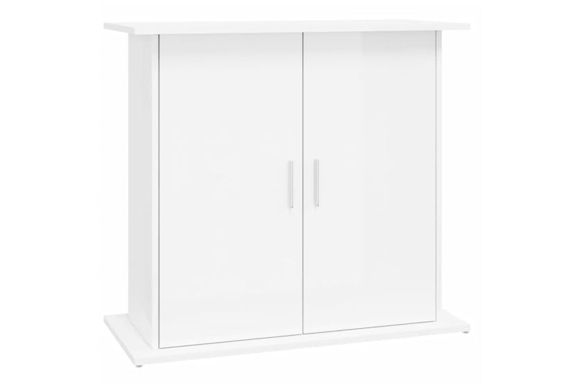 Vidaxl 833601 Aquarium Stand High Gloss White 81x36x73 Cm Engineered Wood