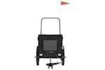 Vidaxl 93947 Pet Bike Trailer Black Oxford Fabric And Iron